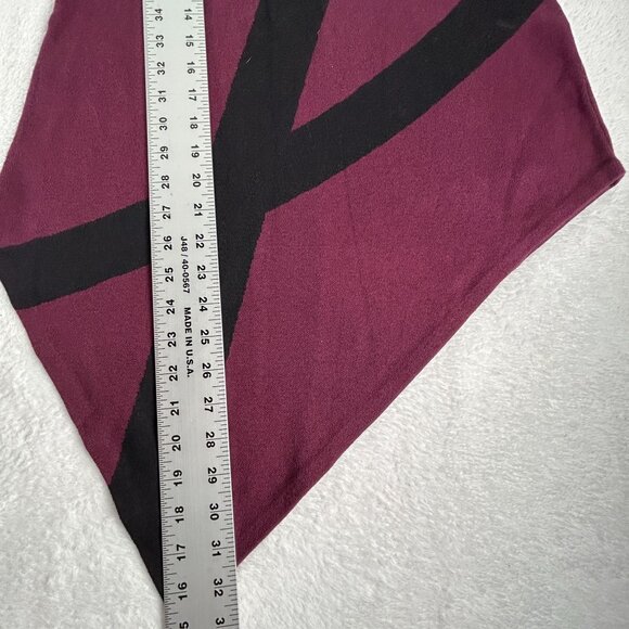 Alfani Womens Berry Jam Long Sleeve Asymmetrical Tunic Top PS Petite Small New - Picture 8 of 8